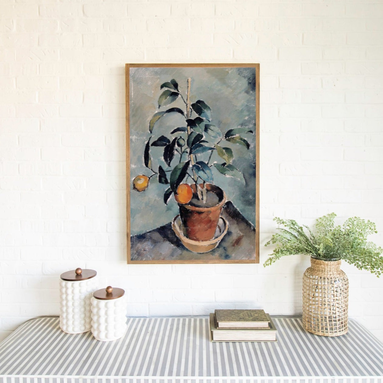 Orange Plant | Vintage Art