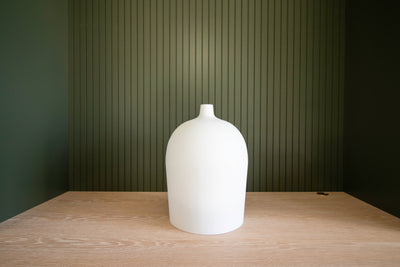 Matte White Open Bottom Vase