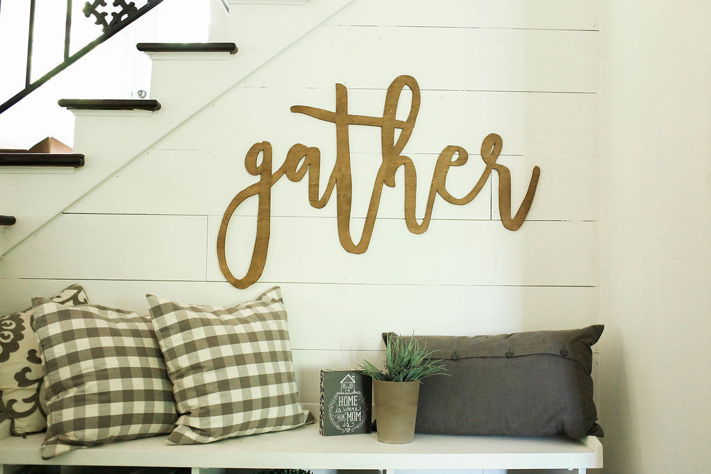 3D Wooden Cutout Words