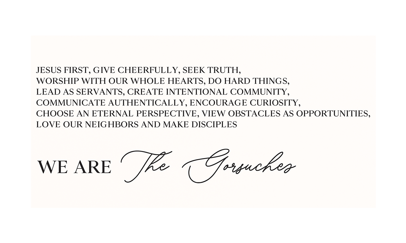 Family Manifesto | Personalized