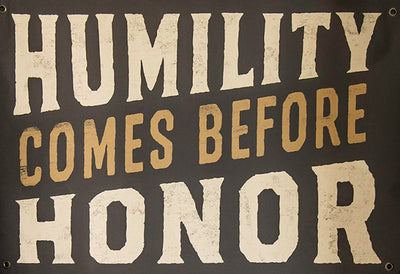 Humility Before Honor | Canvas Banner
