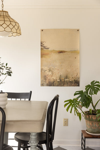 I Will Strengthen You Vintage Art | Canvas Banner