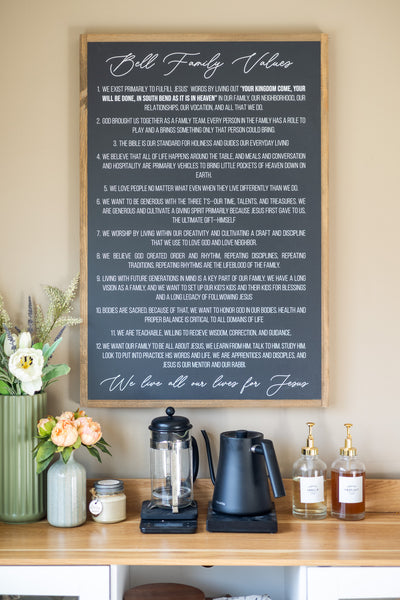 Family Values | Personalized