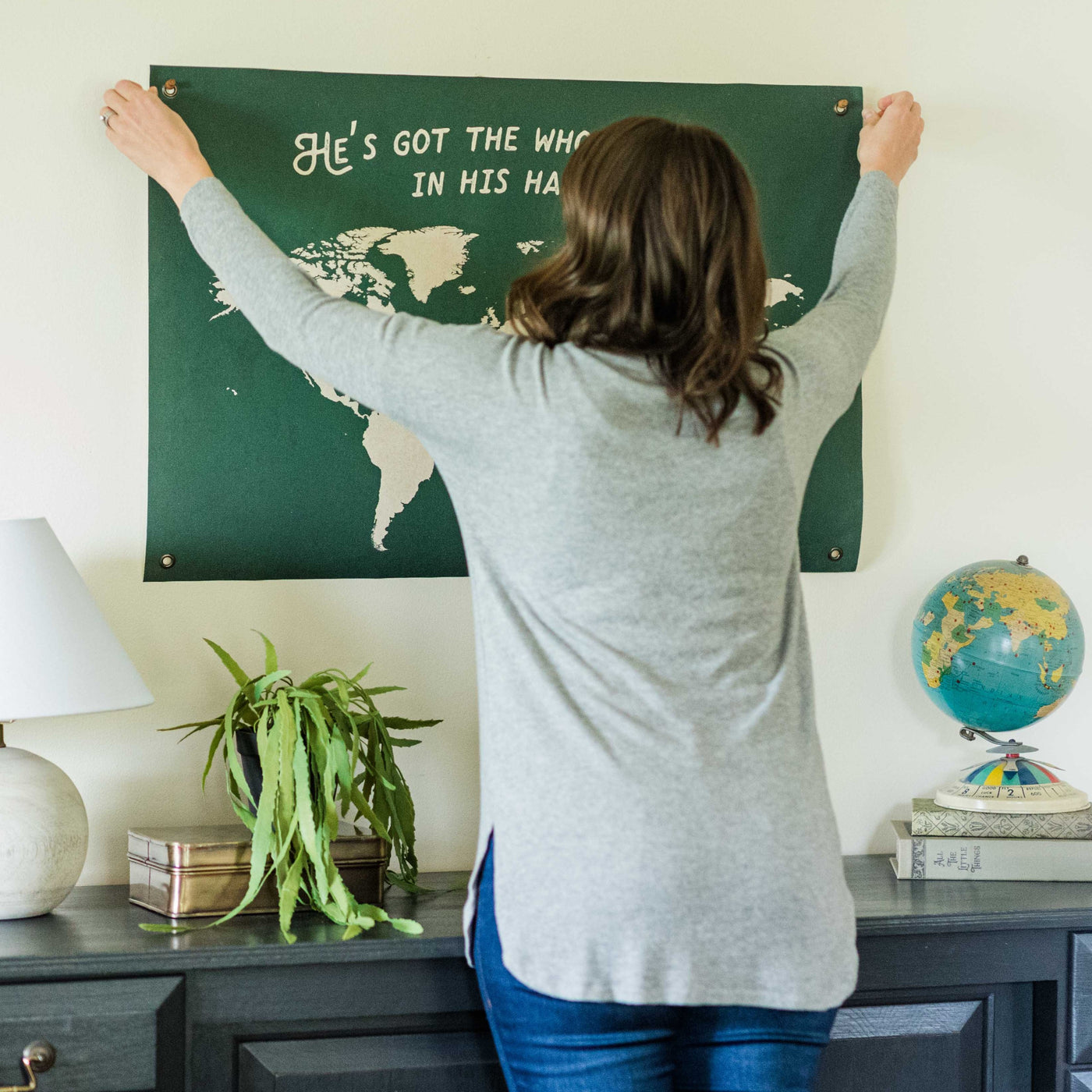 He's Got the Whole World | Canvas Banner
