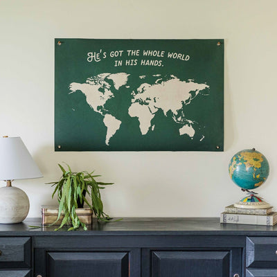 He's Got the Whole World | Canvas Banner