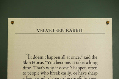 Velveteen Rabbit Book Page | Canvas Banner