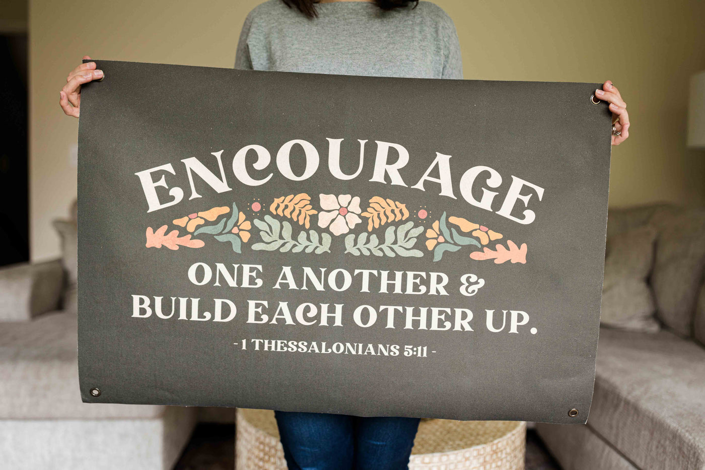 Encourage One Another | Canvas Banner