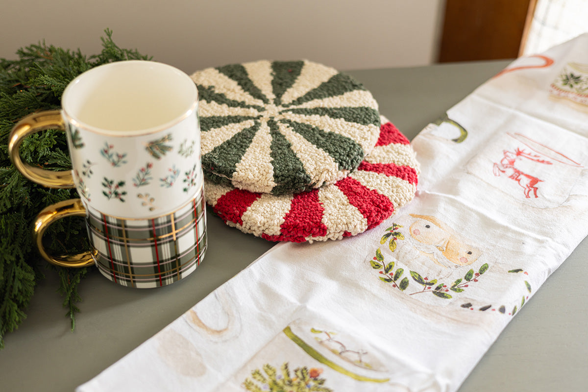 Green Plaid Coffee Mug