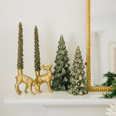 Tree Shaped Taper Candle Set | 2 Colors