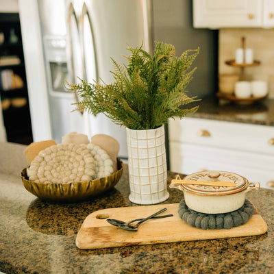 Wool Felt Ball Trivet | 3 Colors