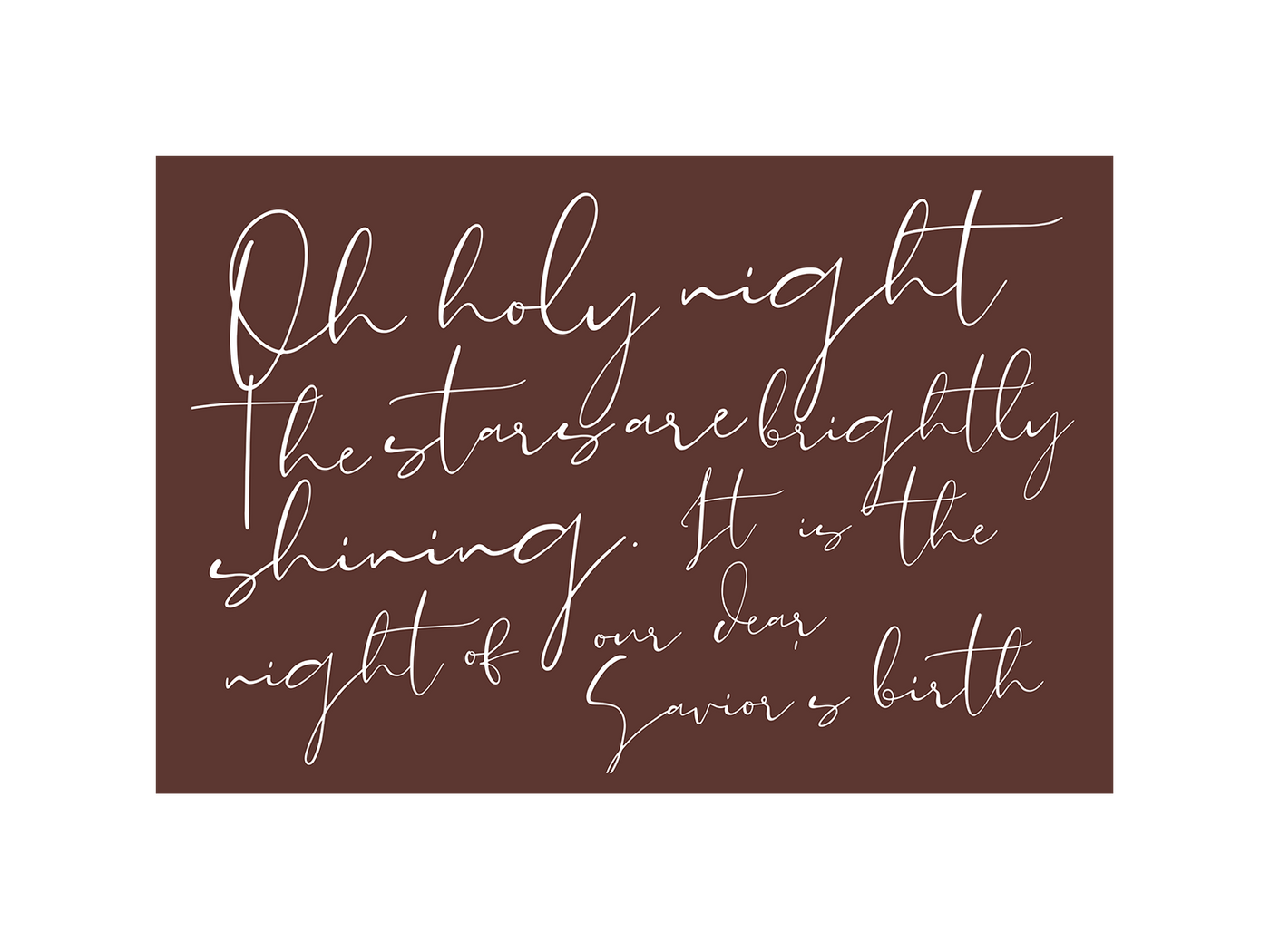 Oh Holy Night