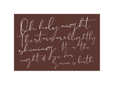 Oh Holy Night