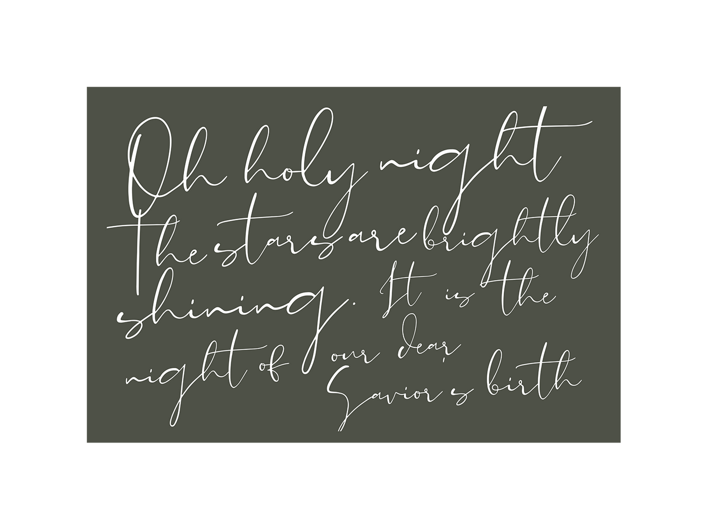 Oh Holy Night