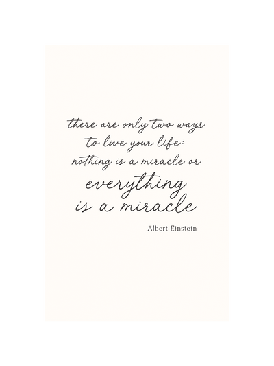 Everything is a Miracle