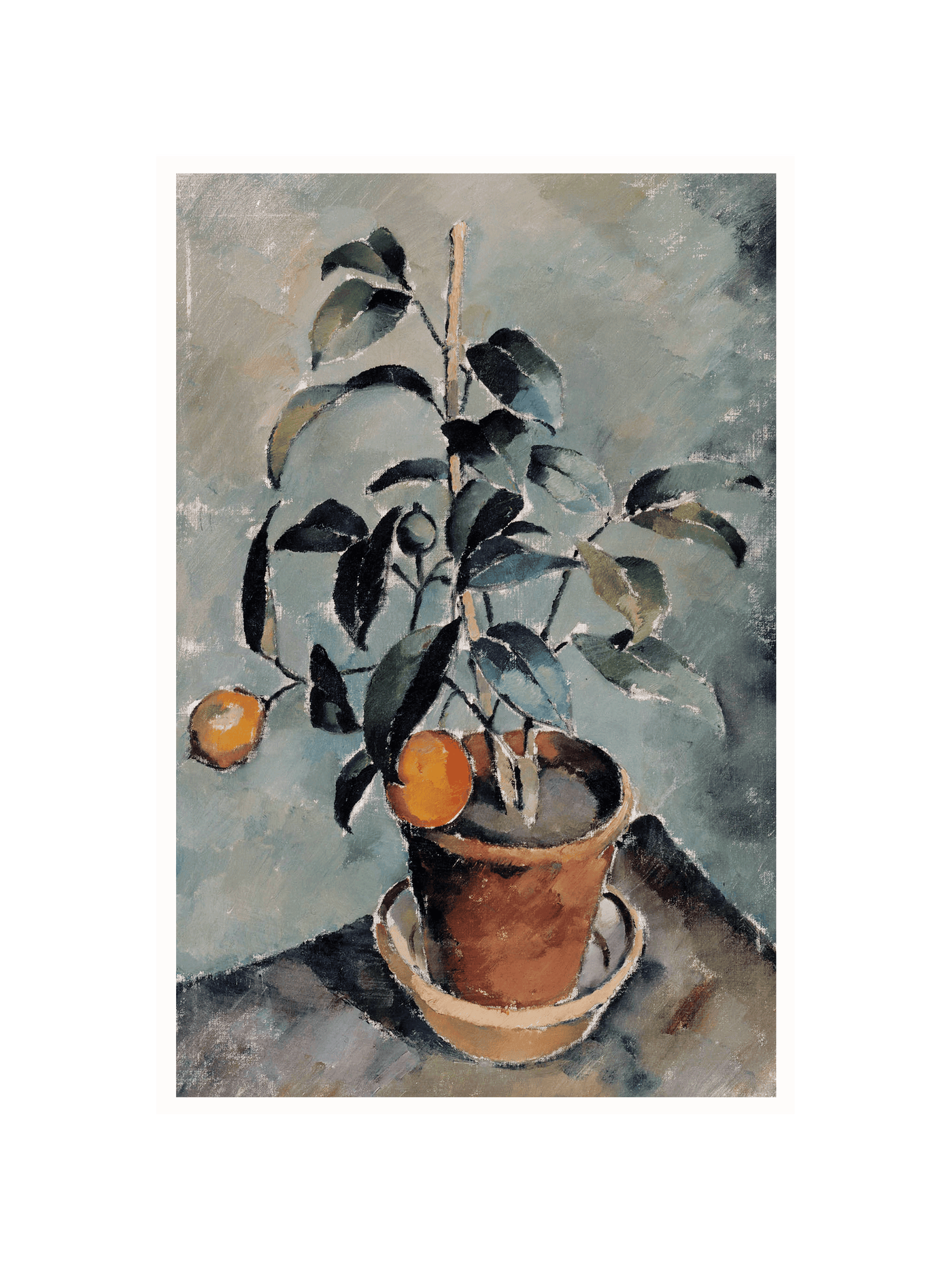 Orange Plant | Vintage Art