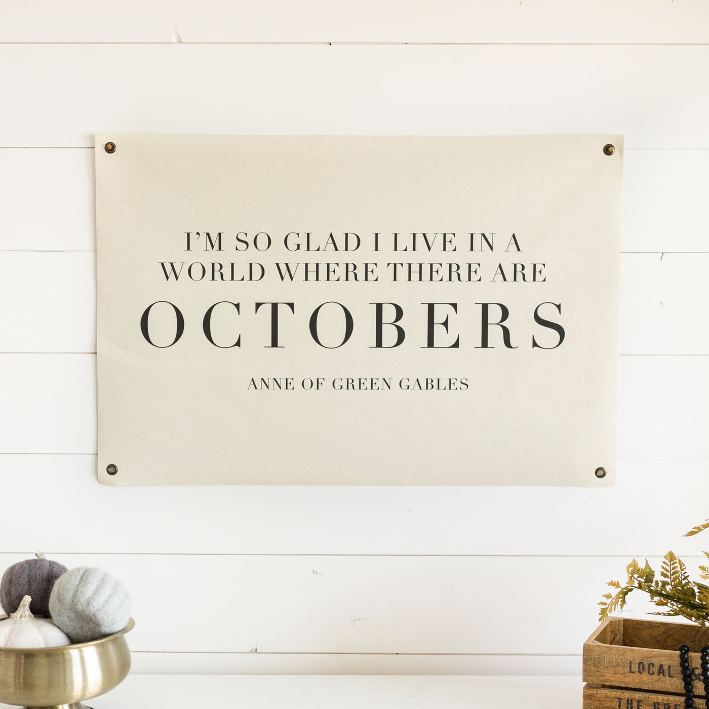 Octobers  Canvas Banner – Joyfully Said