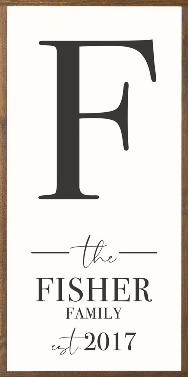 Family Initial | Customizable