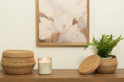 Lidded Seagrass Basket | 2 Sizes
