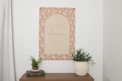 Clothed in Love | Canvas Banner