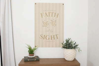 Walk by Faith | Canvas Banner