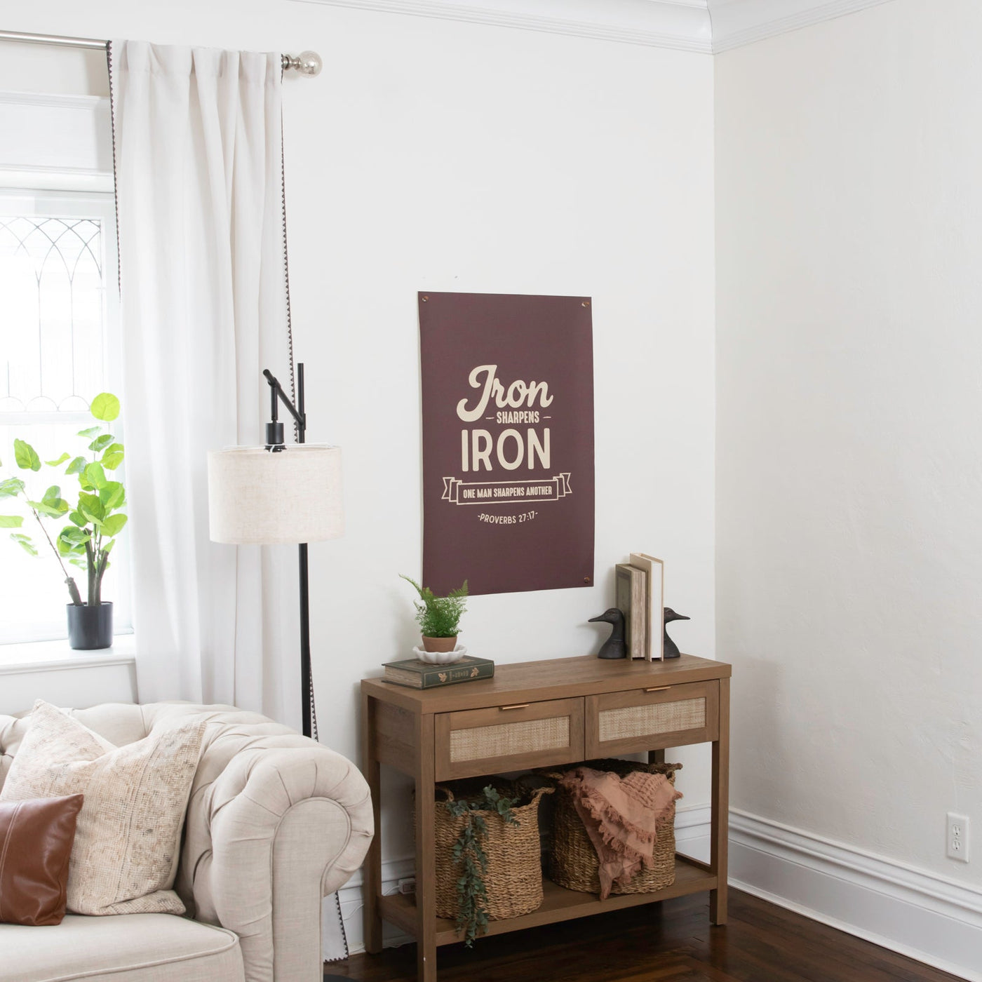Iron Sharpens Iron | Canvas Banner