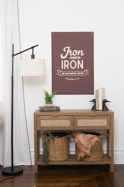 Iron Sharpens Iron | Canvas Banner