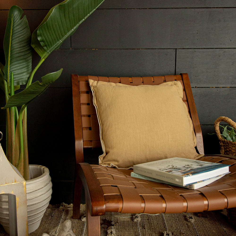 Nutmeg Linen Pillow