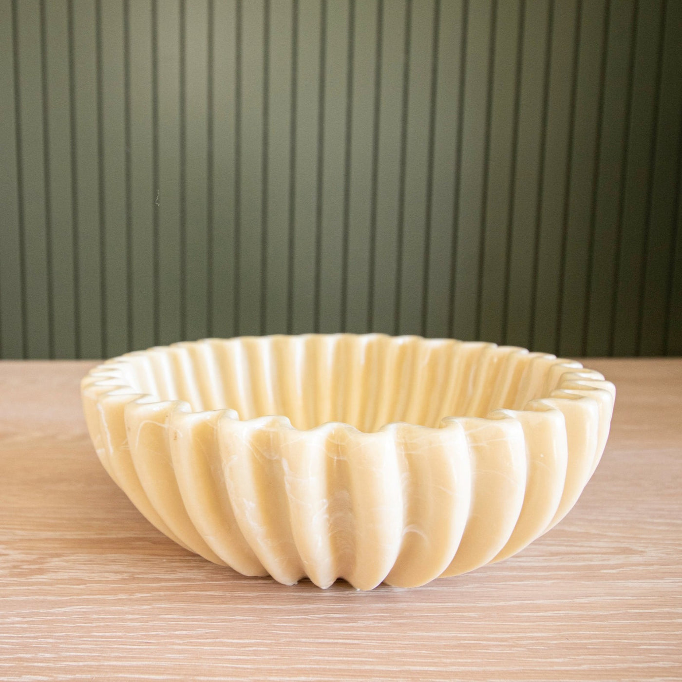 Resin Fluted Bowl