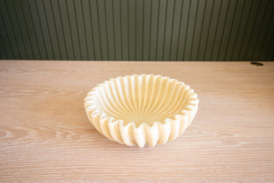 Resin Fluted Bowl