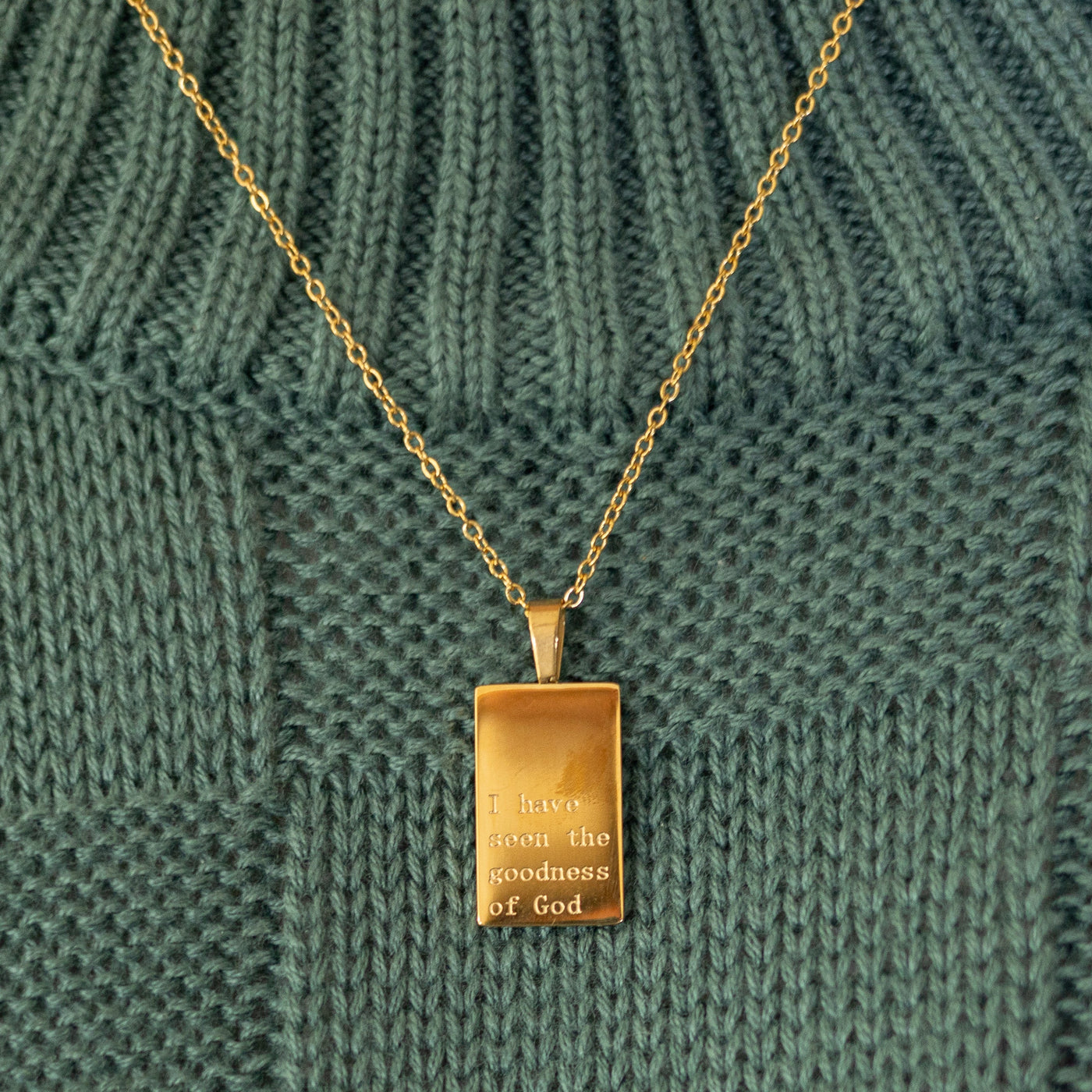 Goodness of God Necklace | 18 kt Gold