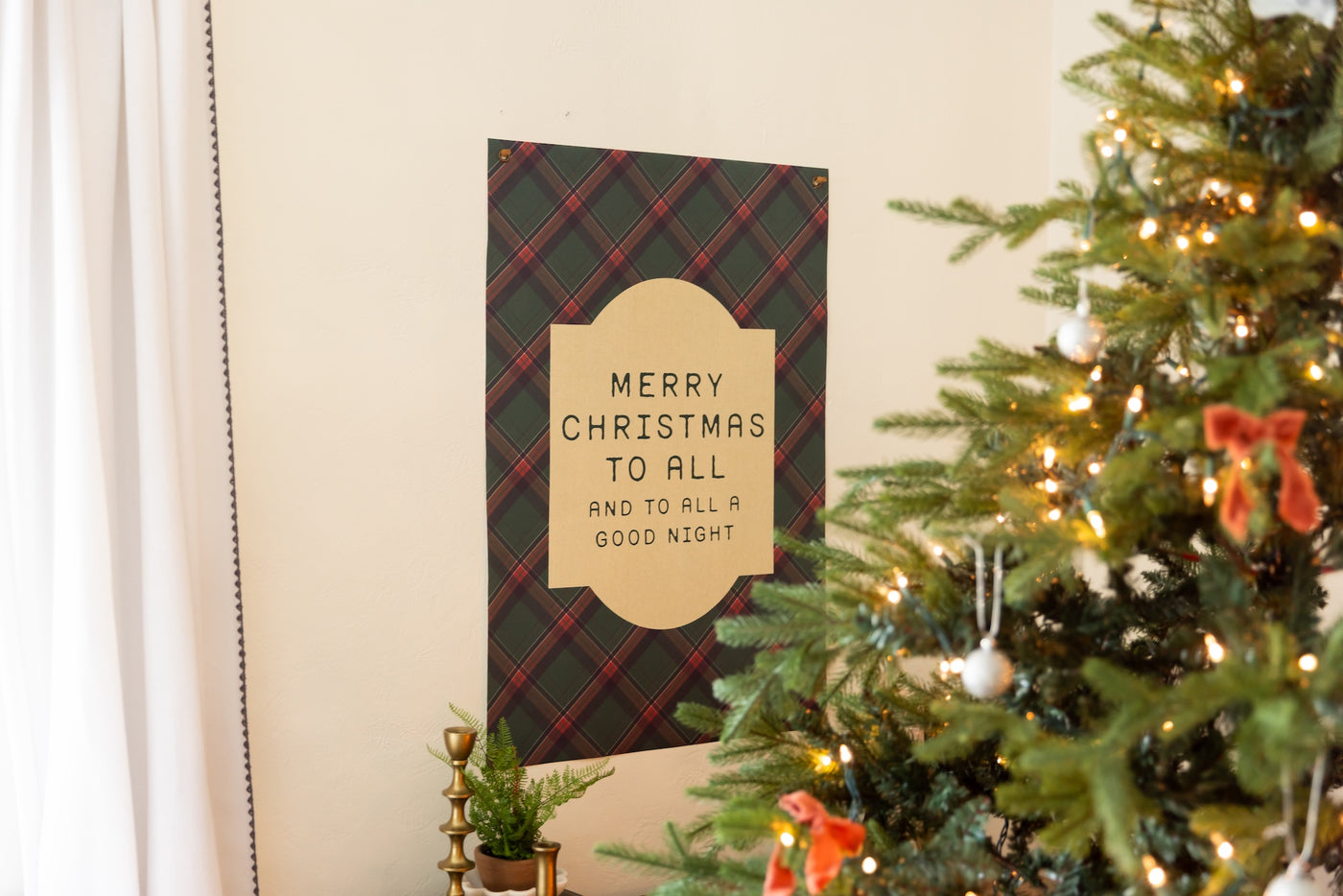 Merry Christmas to All | Canvas Banner