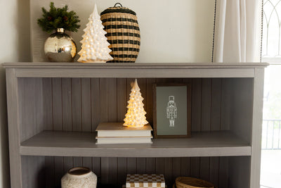 Vintage-Inspired Stoneware Light Up Tree | 2 Sizes