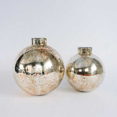 Mercury Glazed Gold Ball Vase | 2 Sizes