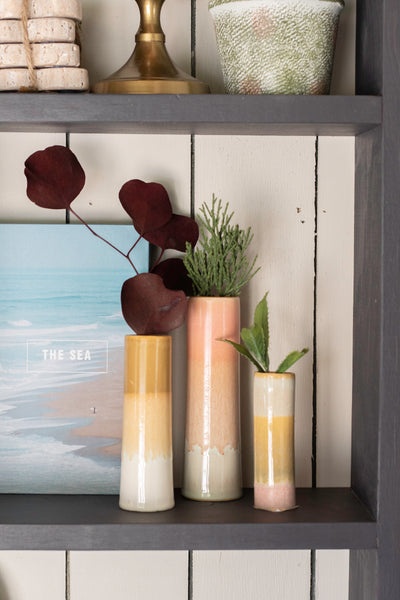 Sunset Bud Vase Trio