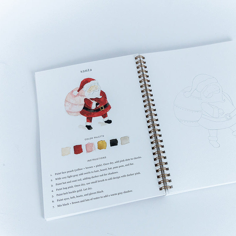Emily Lex Watercolor Workbook: Christmas
