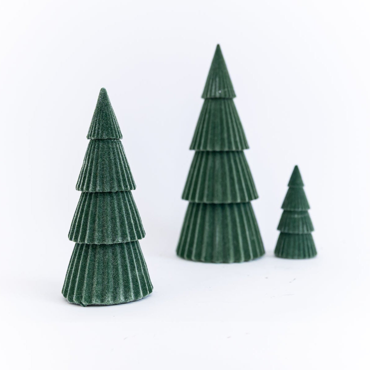 Green Velvet Flocked Tree | 3 Sizes