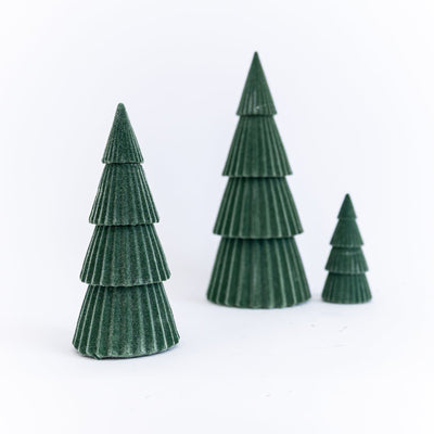 Green Velvet Flocked Tree | 3 Sizes
