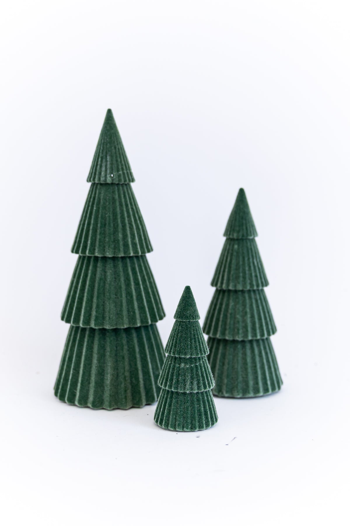 Green Velvet Flocked Tree | 3 Sizes