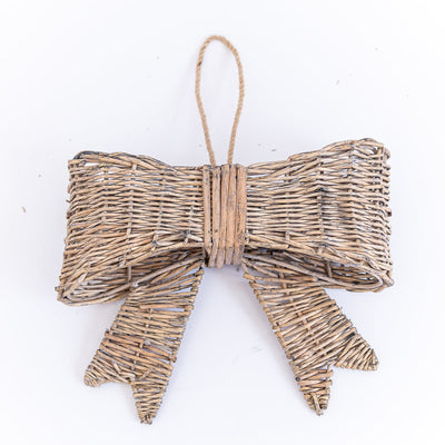 Festive Woven Wicker Bow