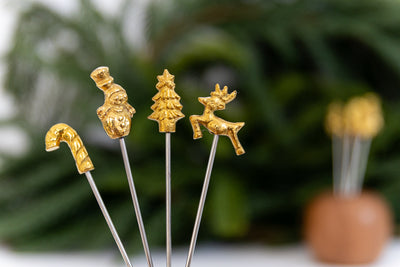 Holiday Appetizer Picks with Holder