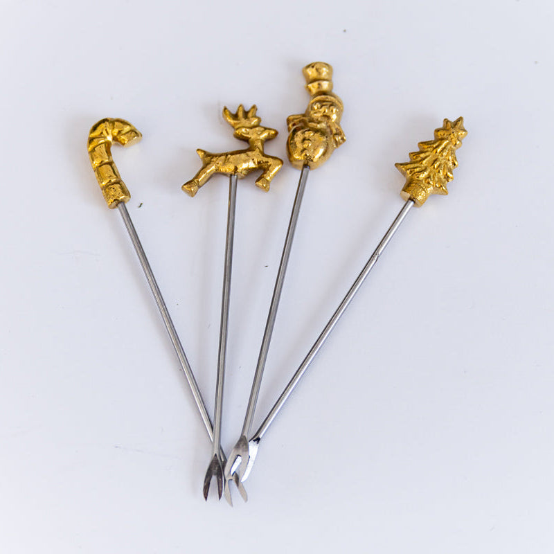 Holiday Appetizer Picks with Holder