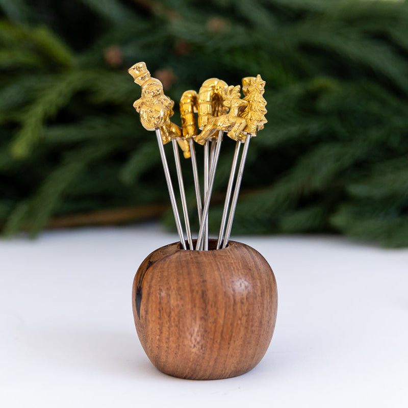 Holiday Appetizer Picks with Holder