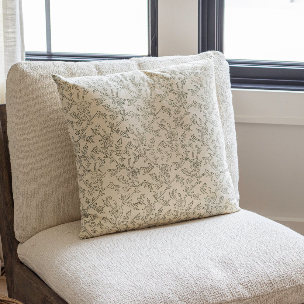 Lila Budding Stems Pillow