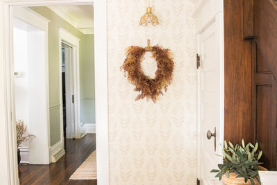 Tattersall Leaves Hanging Wreath