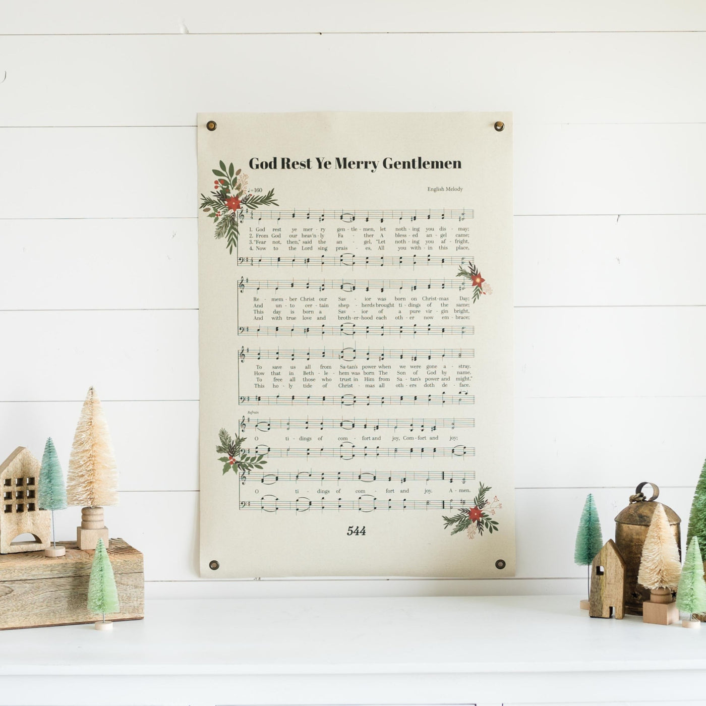 God Rest Ye Merry Gentlemen | Canvas Banner