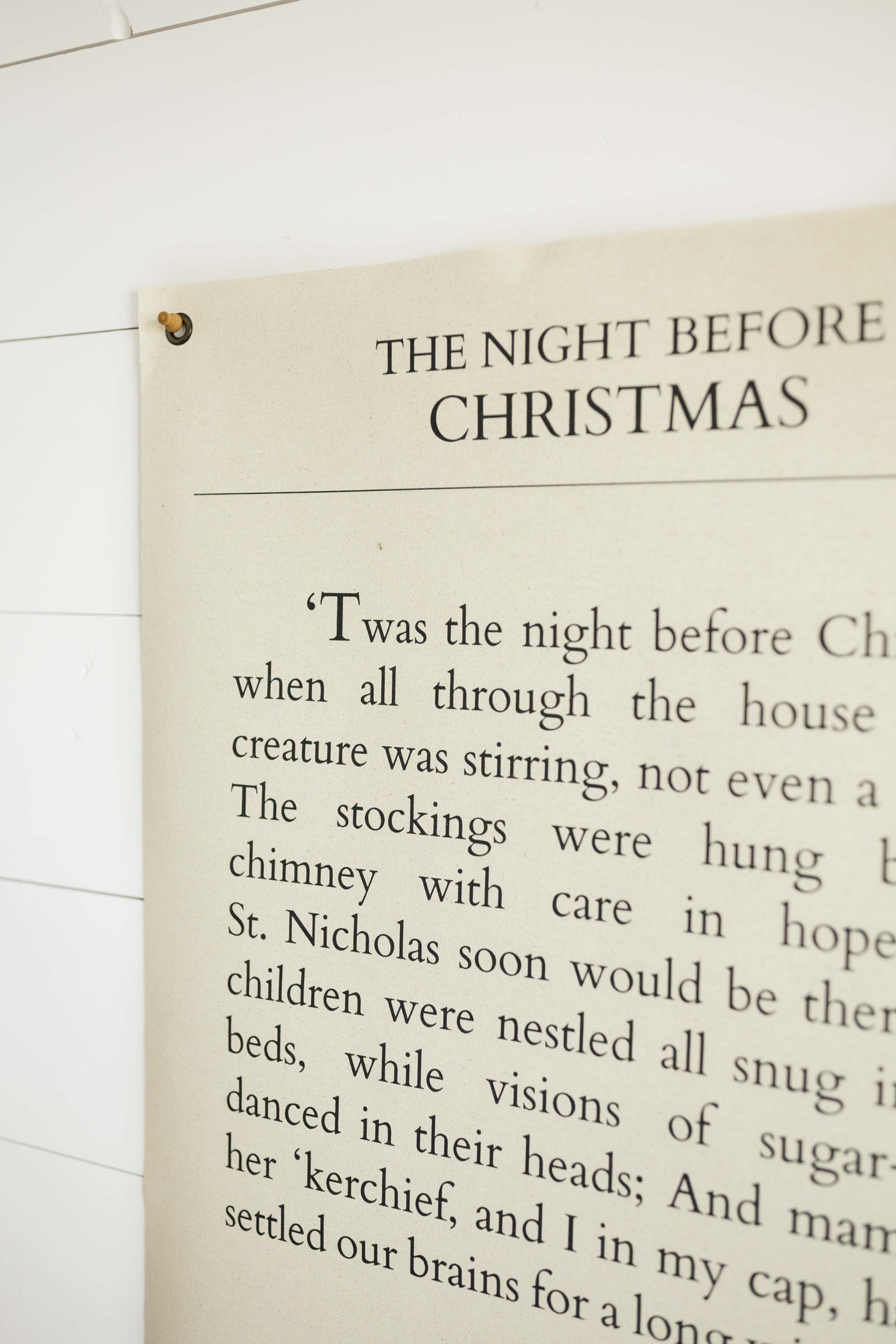Twas the Night Before Christmas | Canvas Banner