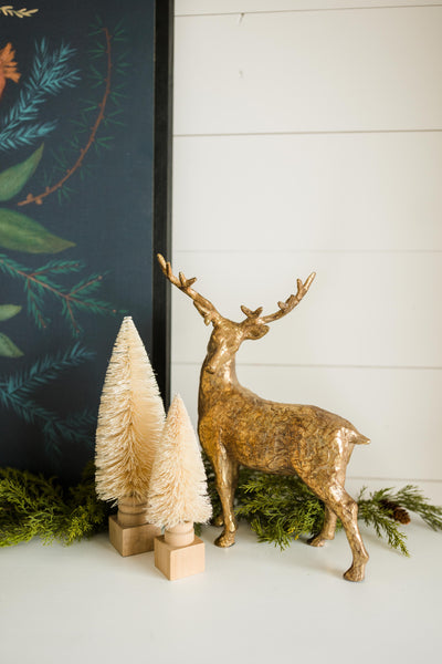 Gold Standing Deer