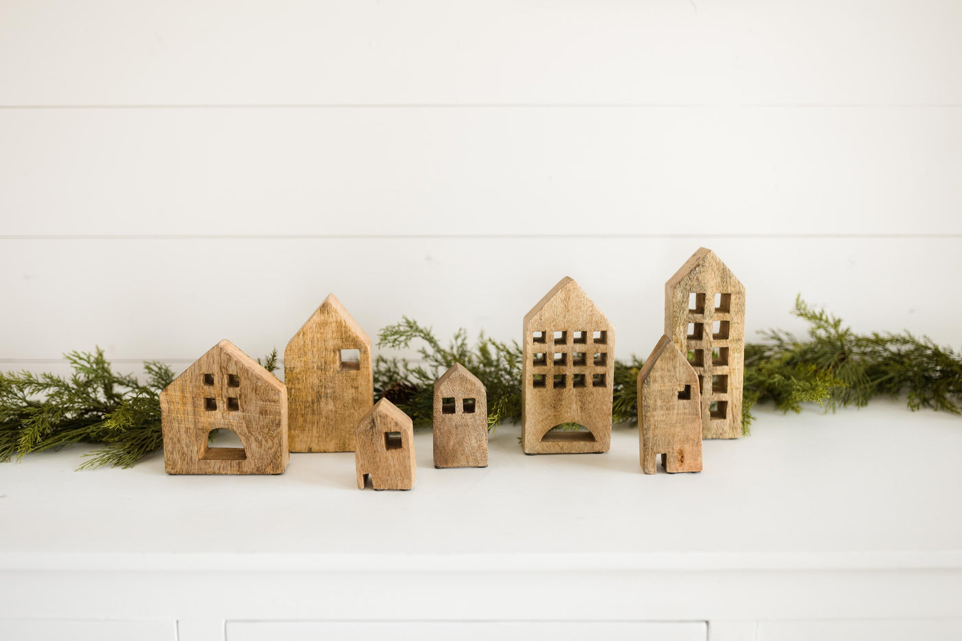 Wooden Houses | Set of 7