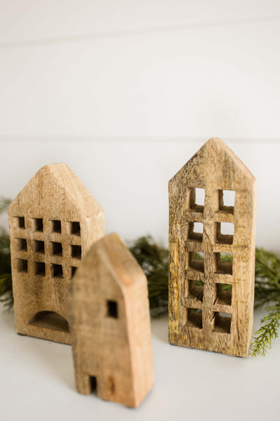 Wooden Houses | Set of 7