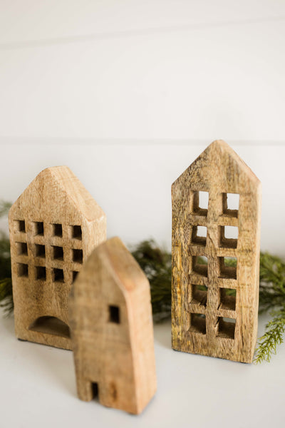 Wooden Houses | Set of 7
